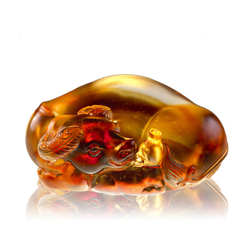 Crystal Animal, Buffalo, My One and Only Baby - LIULI Crystal Art