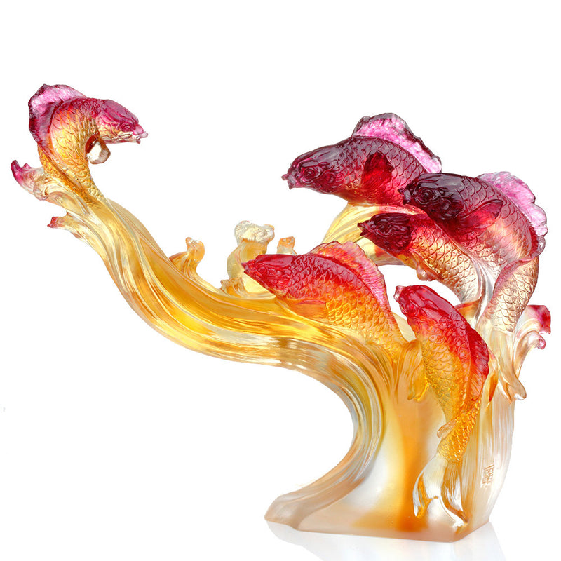 Crystal Fish, Carp Fish, We Are Dragons - LIULI Crystal Art
