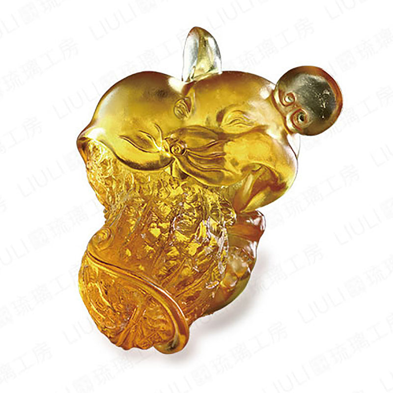 Crystal Animal, Mice, Mouse, Year of the Rat, The Luckiest - LIULI Crystal Art