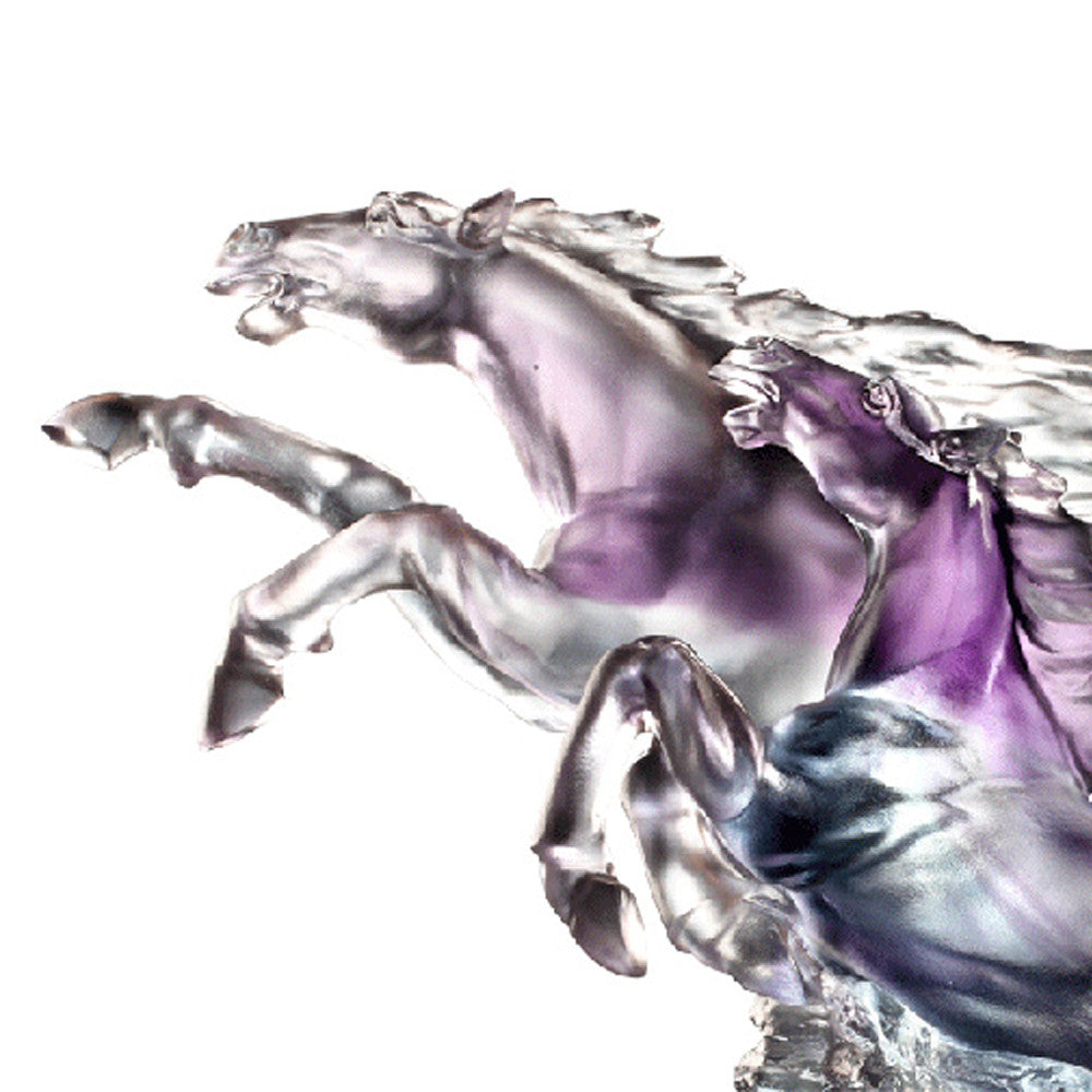 Forever Entwined, The Stars And Moon (Beloved Darling), Horse Figurines - LIULI Crystal Art