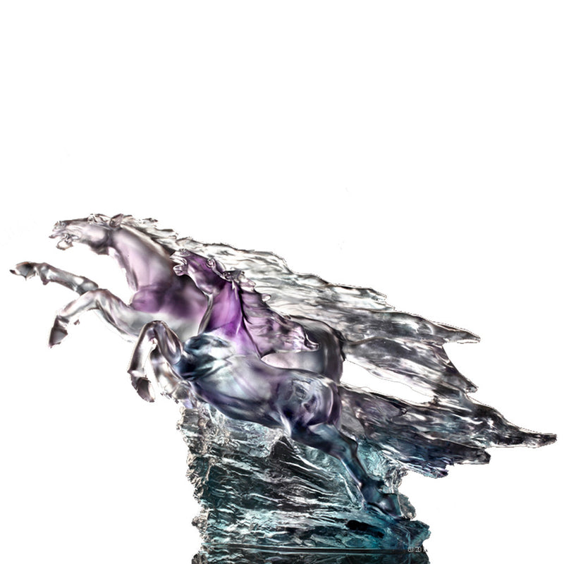 Forever Entwined, The Stars And Moon (Beloved Darling), Horse Figurines - LIULI Crystal Art