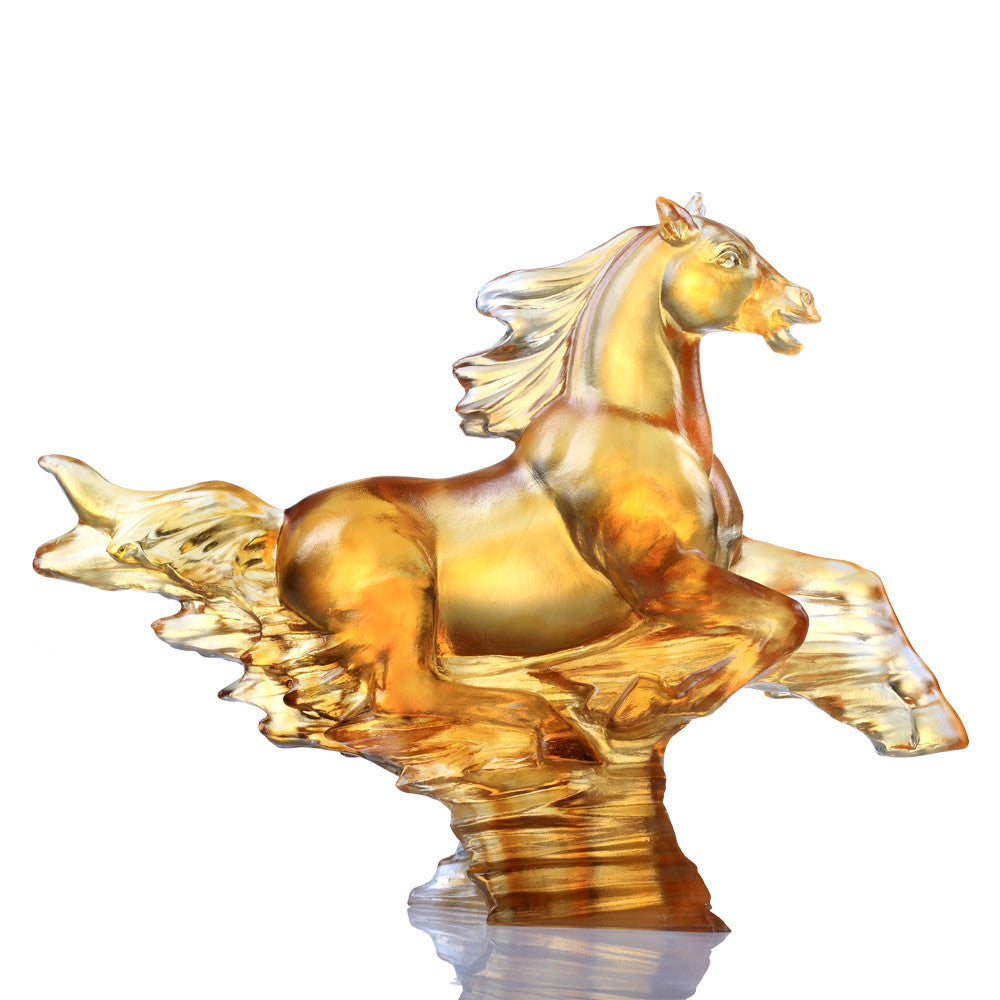The Leader (Leadership) - Horse Figurine - LIULI Crystal Art