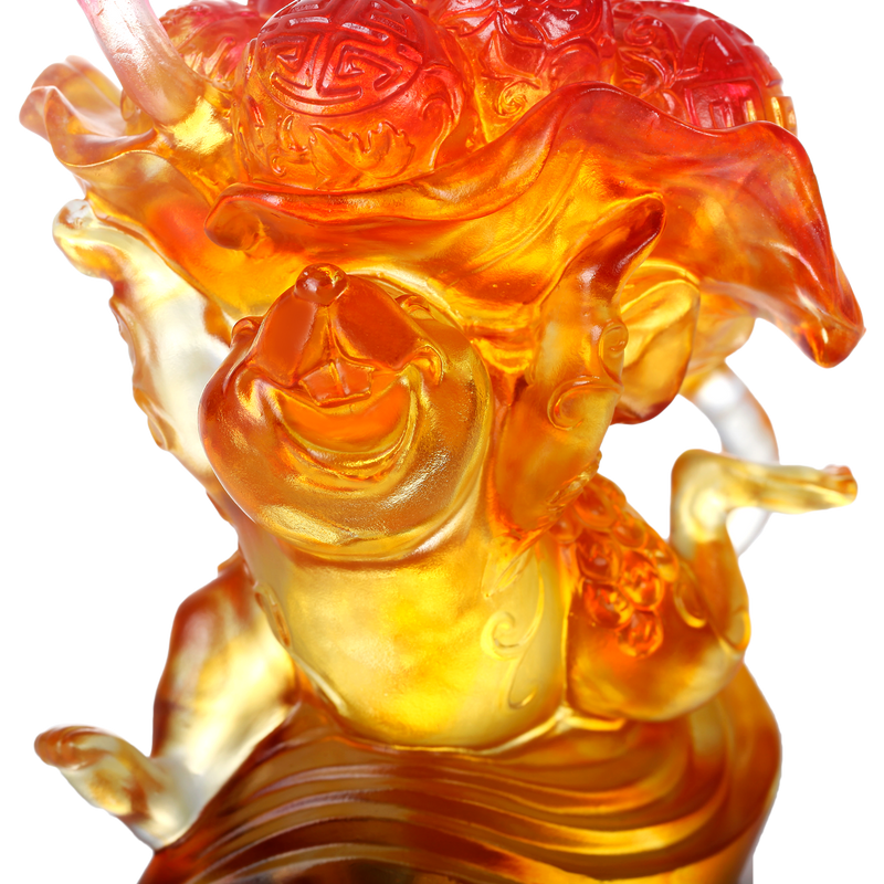 Crystal Animal, Mice, Mouse, Year of the Rat, An Auspicious Delivery - LIULI Crystal Art