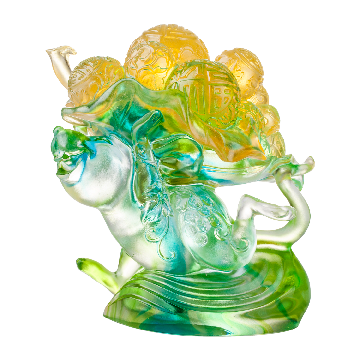 Crystal Animal, Mice, Mouse, Year of the Rat, An Auspicious Delivery - LIULI Crystal Art