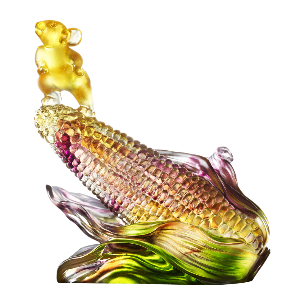 Crystal Animal, Mice, Mouse, Year of the Rat, My Purposeful Future - LIULI Crystal Art