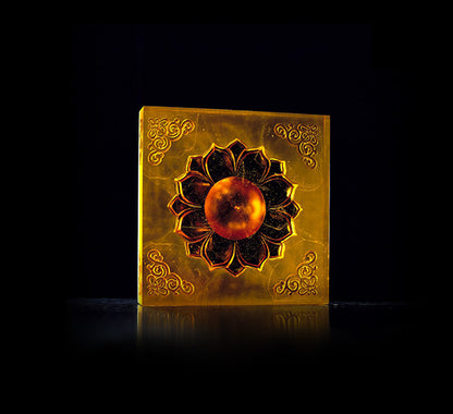 Crystal Chinese Element, Buddha-Flower (Gold Leaf Edition)