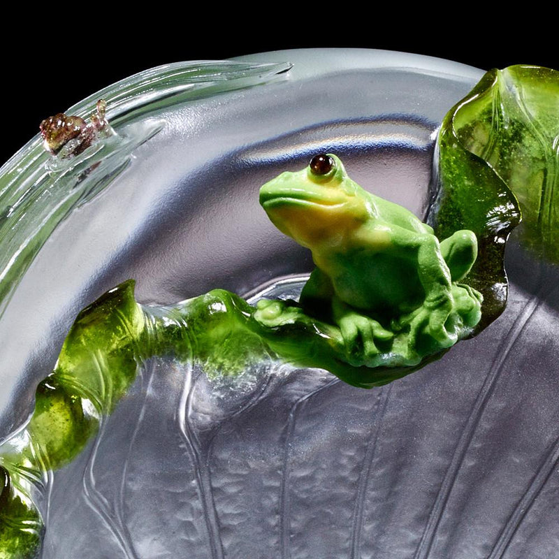 Crystal Animal, Frog and Snail, A Song For When the Rain Stops - LIULI Crystal Art