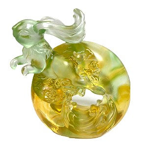 Crystal Rabbit Figurine, Flying High - LIULI Crystal Art