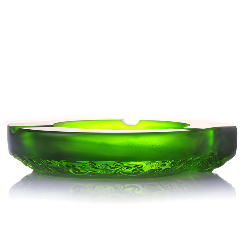 Smoke Plume Dance (Ashtray for Cigar) - LIULI Crystal Art