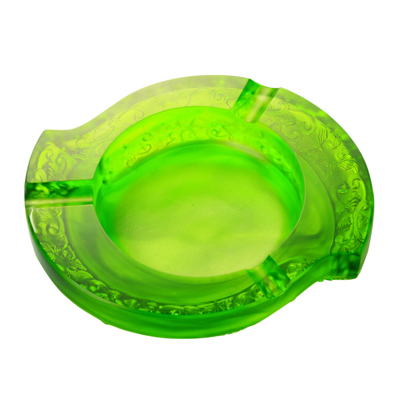 Smoke Plume Dance (Ashtray for Cigar) - LIULI Crystal Art