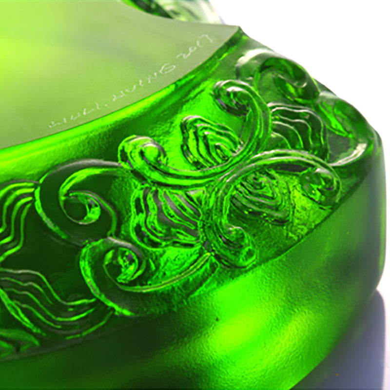 Smoke Plume Dance (Ashtray for Cigar) - LIULI Crystal Art