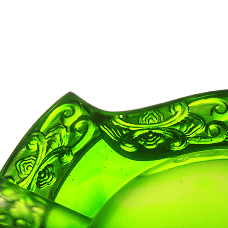 Smoke Plume Dance (Ashtray for Cigar) - LIULI Crystal Art