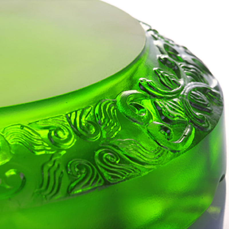 Smoke Plume Dance (Ashtray for Cigar) - LIULI Crystal Art