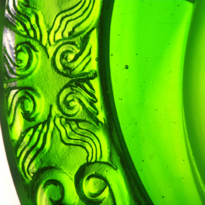 Smoke Plume Dance (Ashtray for Cigar) - LIULI Crystal Art