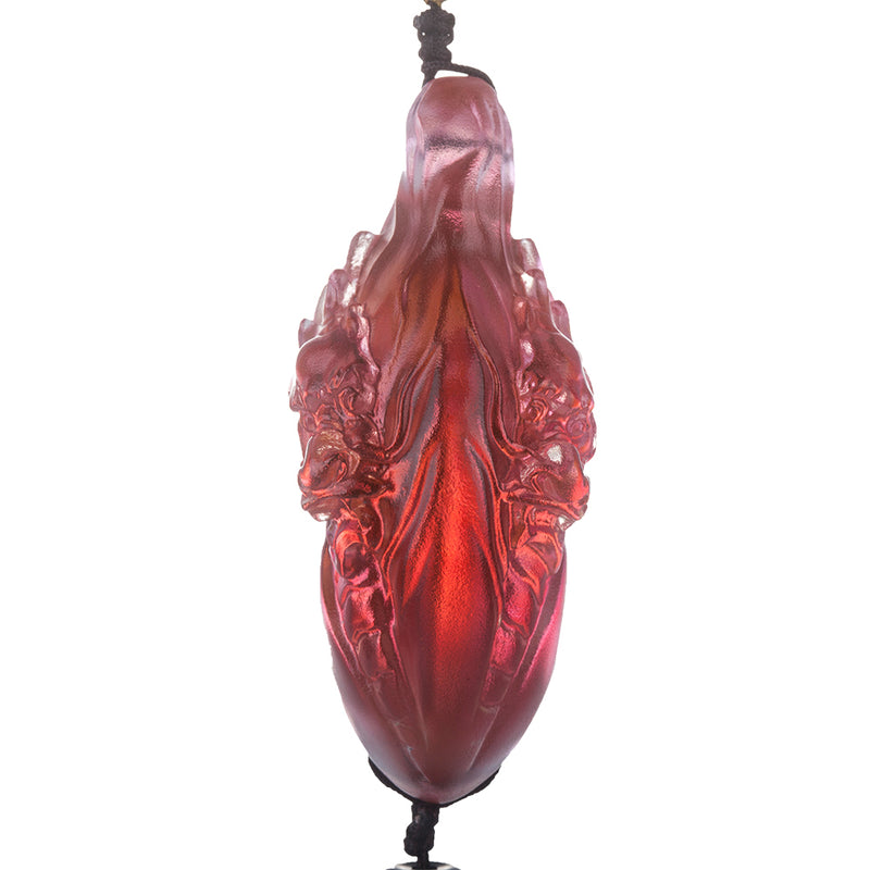 Crystal Dragon Charm, Taiji of the Heavenly Dragon - LIULI Crystal Art