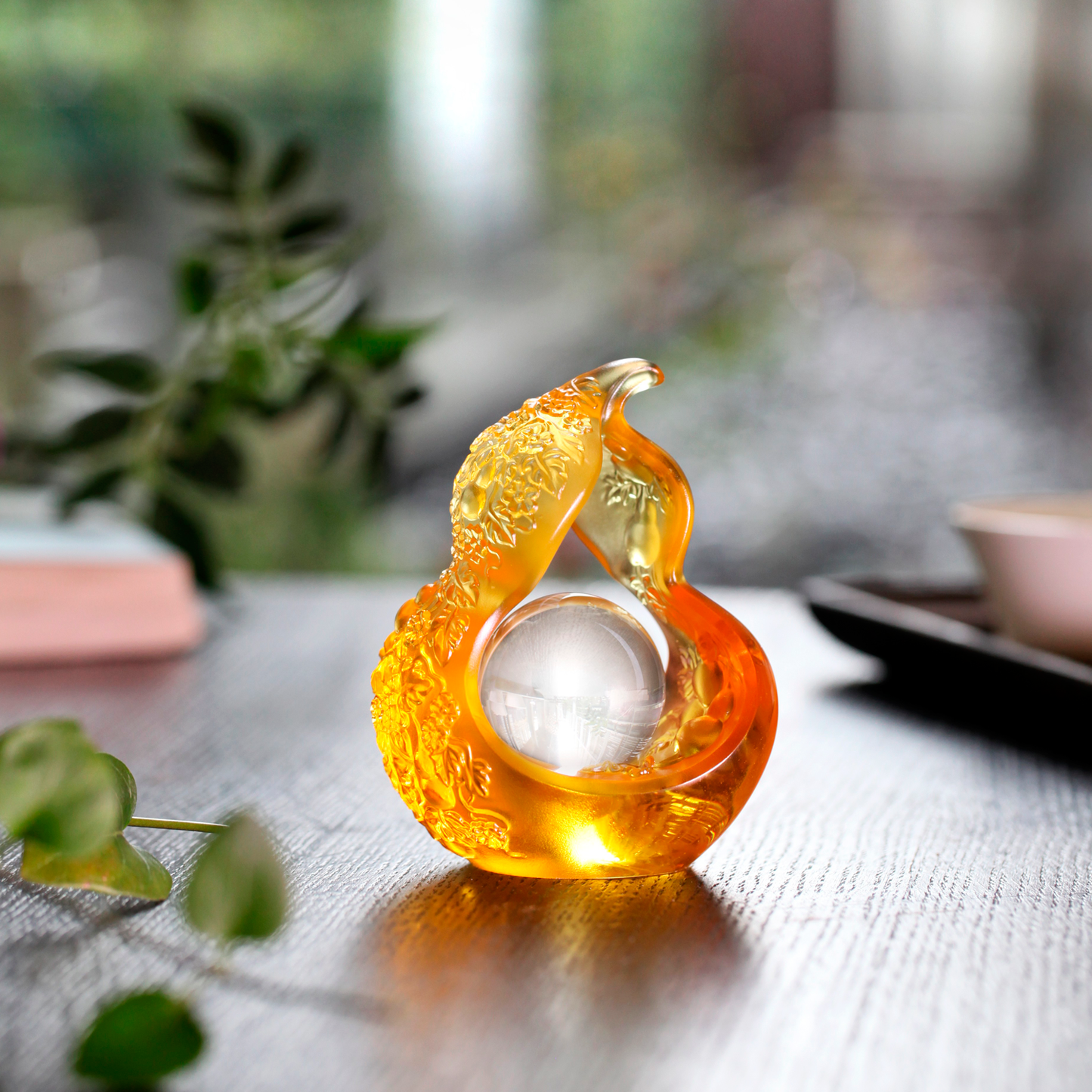 Crystal Art, Hulu, Feng Shui, Traditional Chinese Feng Shui gifts, Fine Art - LIULI Crystal Art