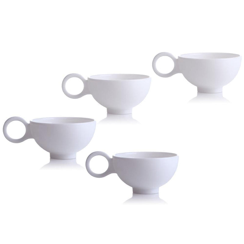 Bone China Tea and Coffee Set (1 Tea Pot & 4 Cups) - Autumn Mountain