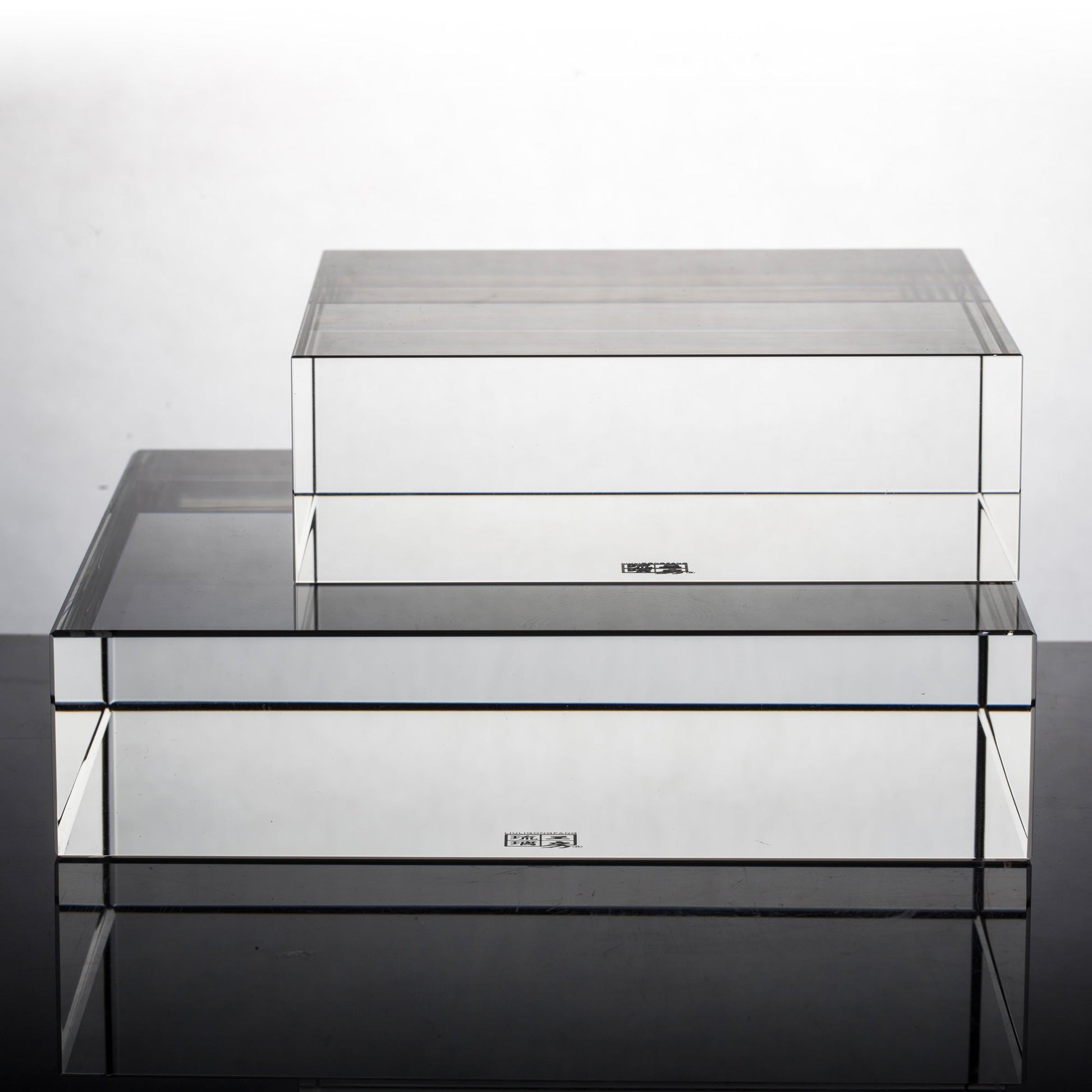 Acrylic Display Base with Logo Engraving (varies sizes) - LIULI Crystal Art