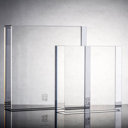 Acrylic Display Base with Logo Engraving (varies sizes) - LIULI Crystal Art