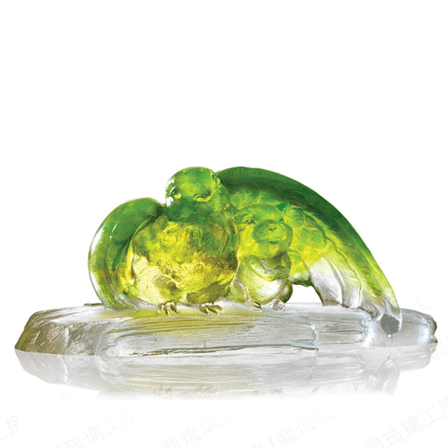 You are My Brothers and Best Buddy (Friendship) - Bird and Mouse Figurine - LIULI Crystal Art