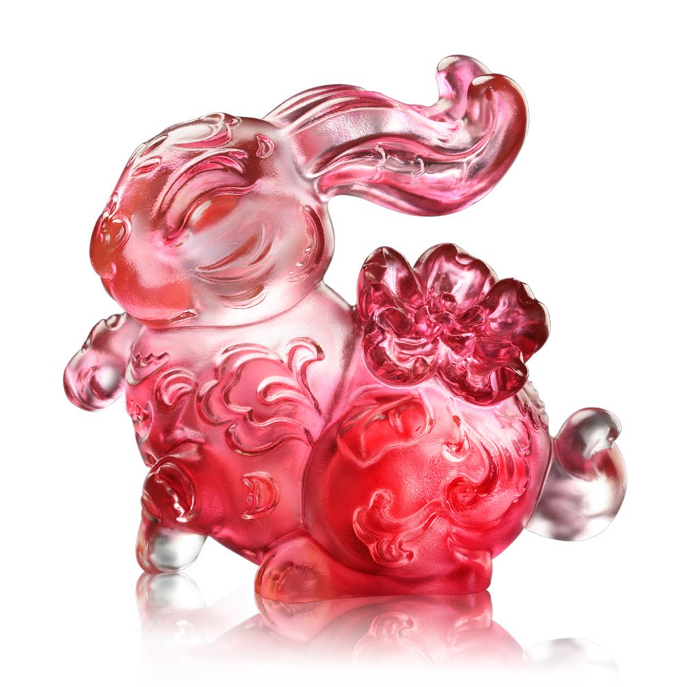 Bunny Rabbit Figurine - Symbolizes Wealth – LIULI Crystal Art