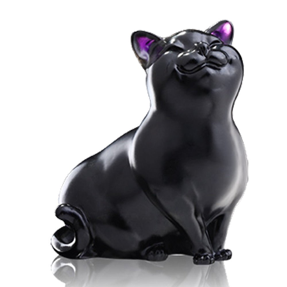 Pussy Cat (Lover, Hugger, Kisser) - "Meow, My Dear" - LIULI Crystal Art