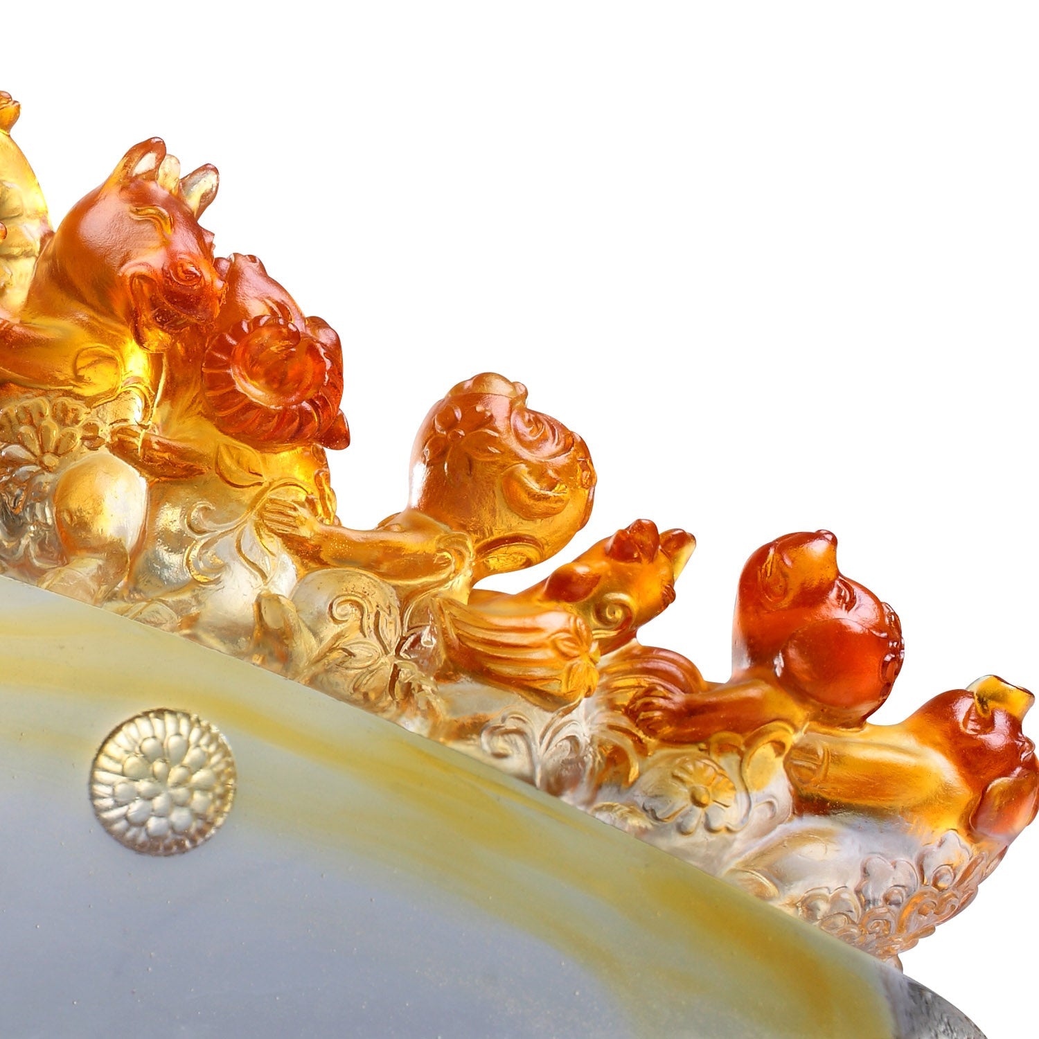Crystal Animal, Chinese Zodiac, Indomitable Hearts (Original: $1,980 | LIULI VIP Special: $1,480) - LIULI Crystal Art