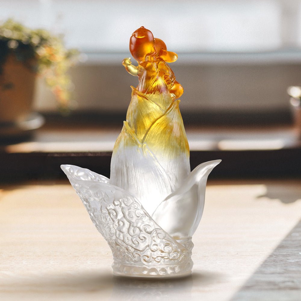 Crystal Animal, Dog, The Pinnacle of Luck - LIULI Crystal Art