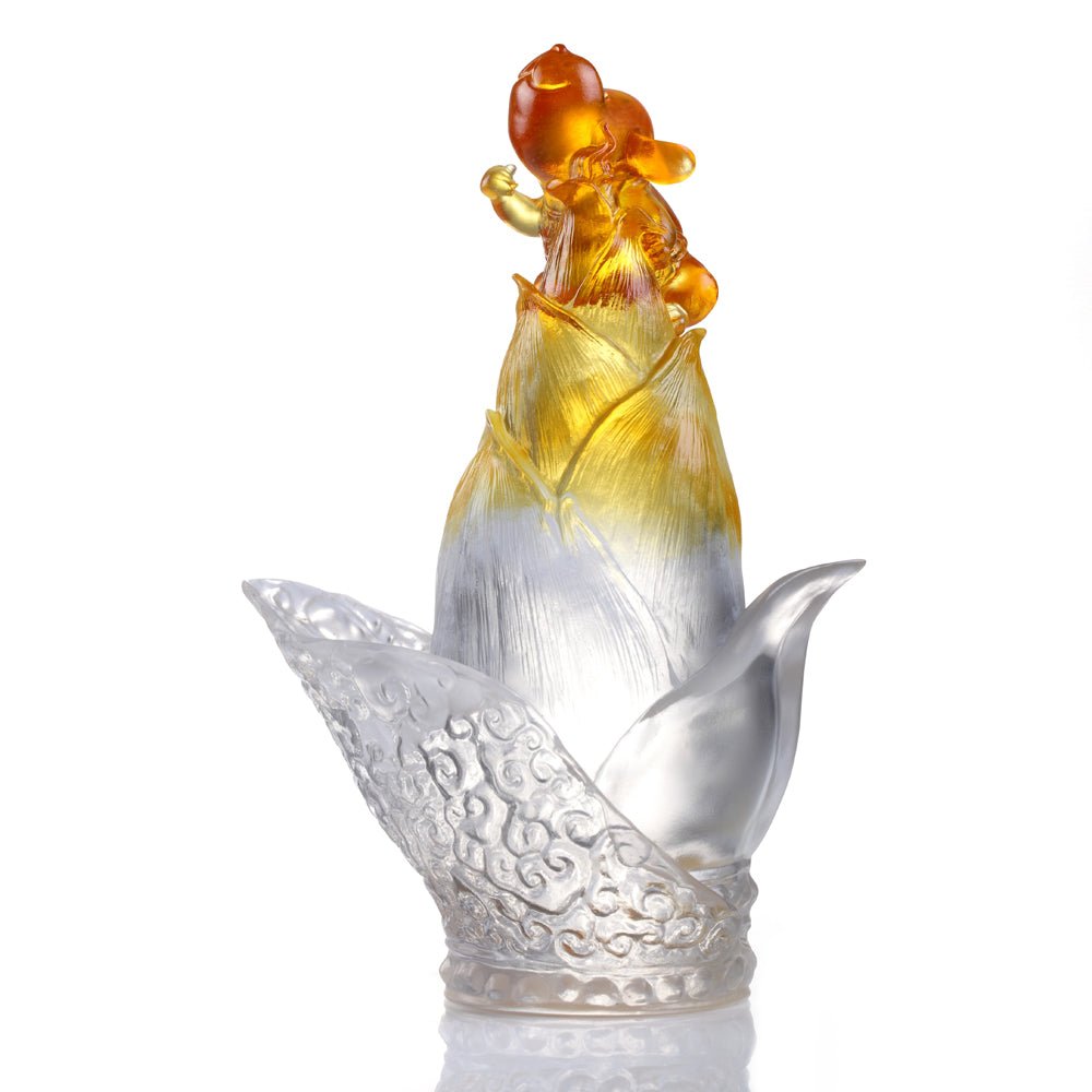 Crystal Animal, Dog, The Pinnacle of Luck - LIULI Crystal Art