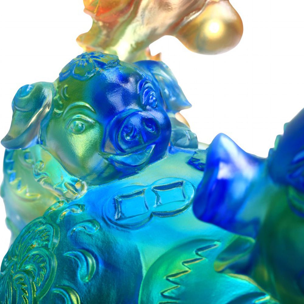 Crystal Animal, Pig and Butterfly, Fulfillment - LIULI Crystal Art