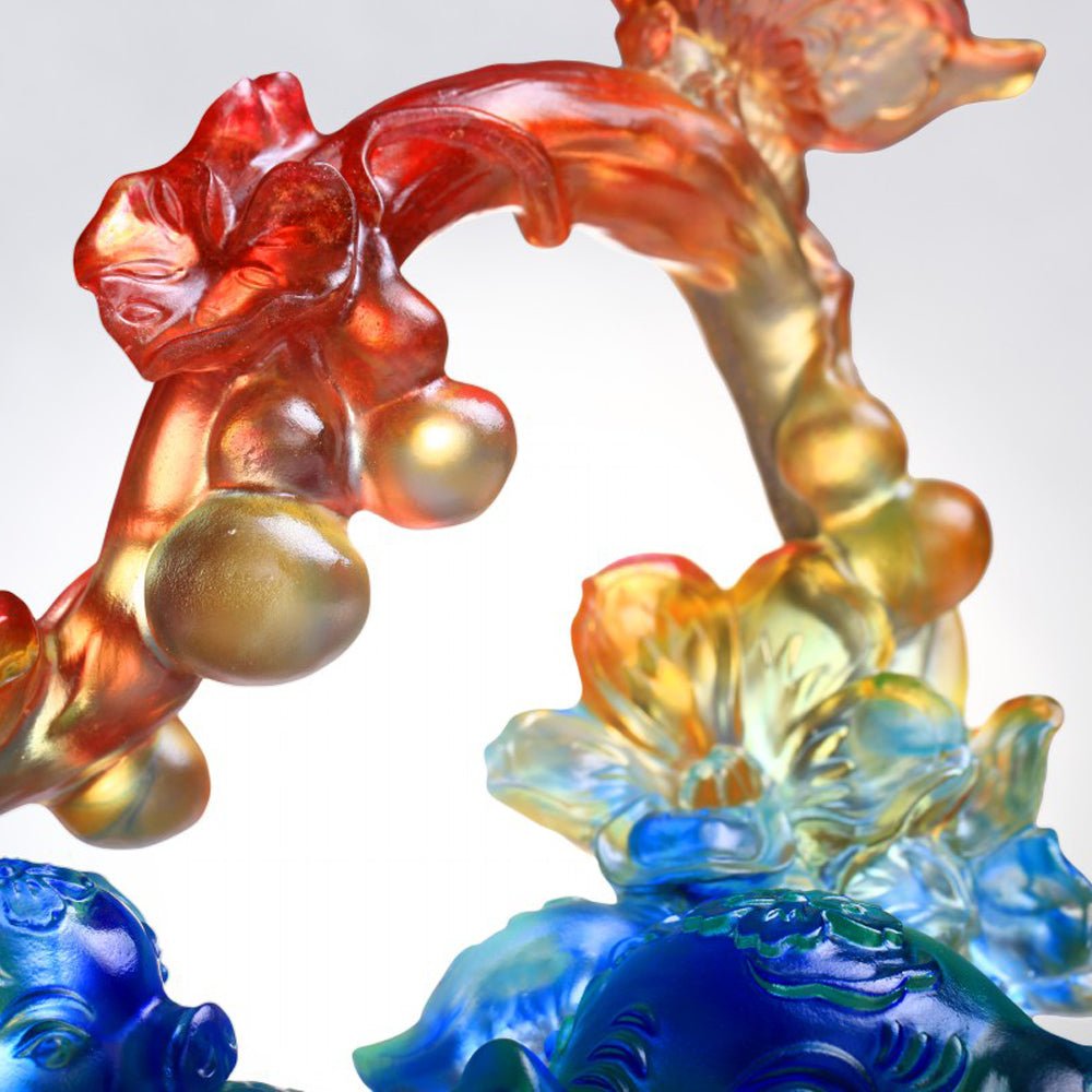 Crystal Animal, Pig and Butterfly, Fulfillment - LIULI Crystal Art