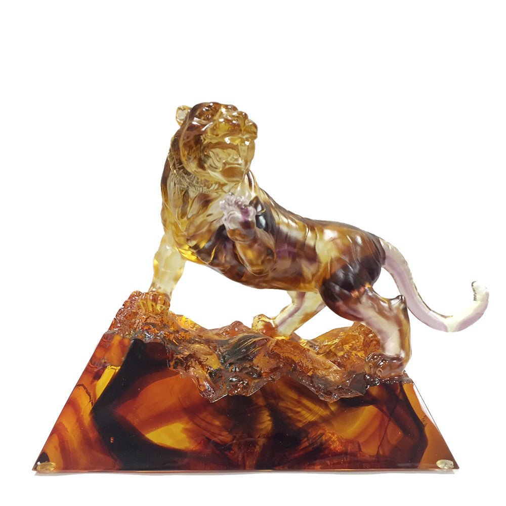 Crystal Animal, Tiger, Eight Thousand Miles - LIULI Crystal Art