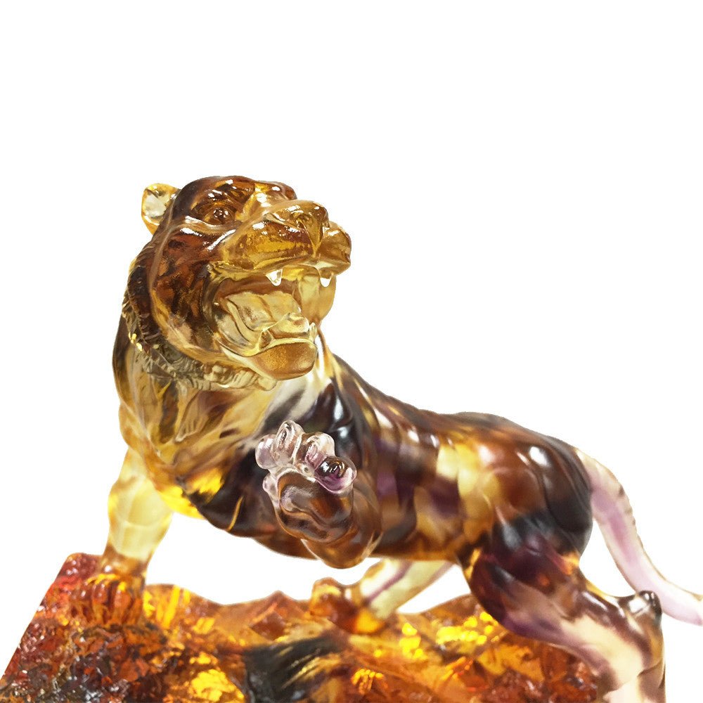 Crystal Animal, Tiger, Eight Thousand Miles - LIULI Crystal Art