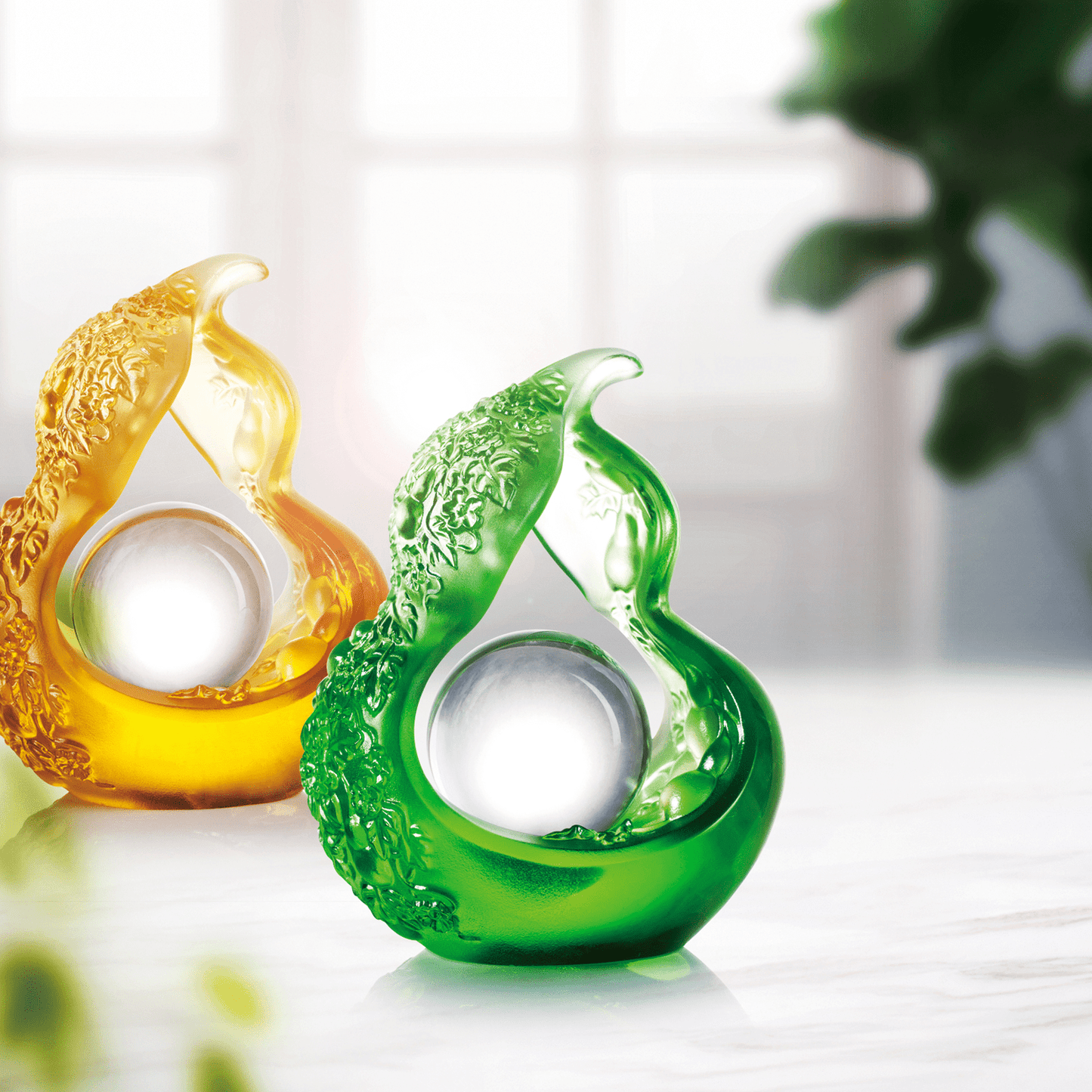 Crystal Art, Hulu, Feng Shui, Traditional Chinese Feng Shui gifts, Fine Art - LIULI Crystal Art