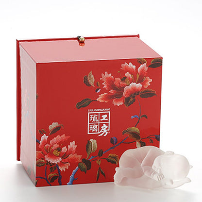 Crystal Baby Doll Figurine, A Great Wish (Special Edition) - LIULI Crystal Art