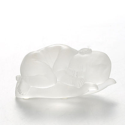 Crystal Baby Doll Figurine, A Great Wish (Special Edition) - LIULI Crystal Art