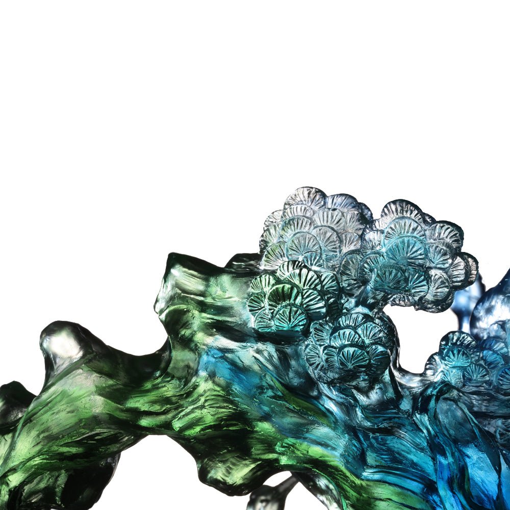 Crystal Bird, Crane, Infinite Eternity - LIULI Crystal Art