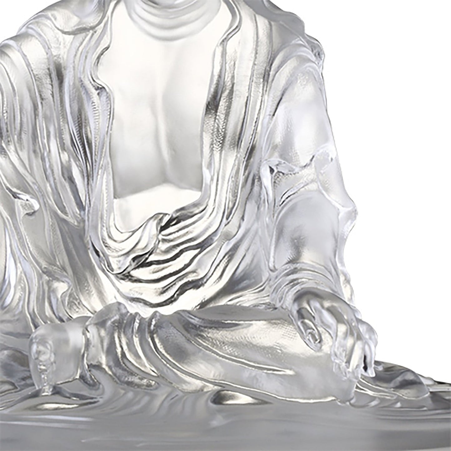 Crystal Buddha, Guanyin, Encompassed by Water and Moon - LIULI Crystal Art