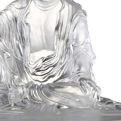 Crystal Buddha, Guanyin, Encompassed by Water and Moon - LIULI Crystal Art