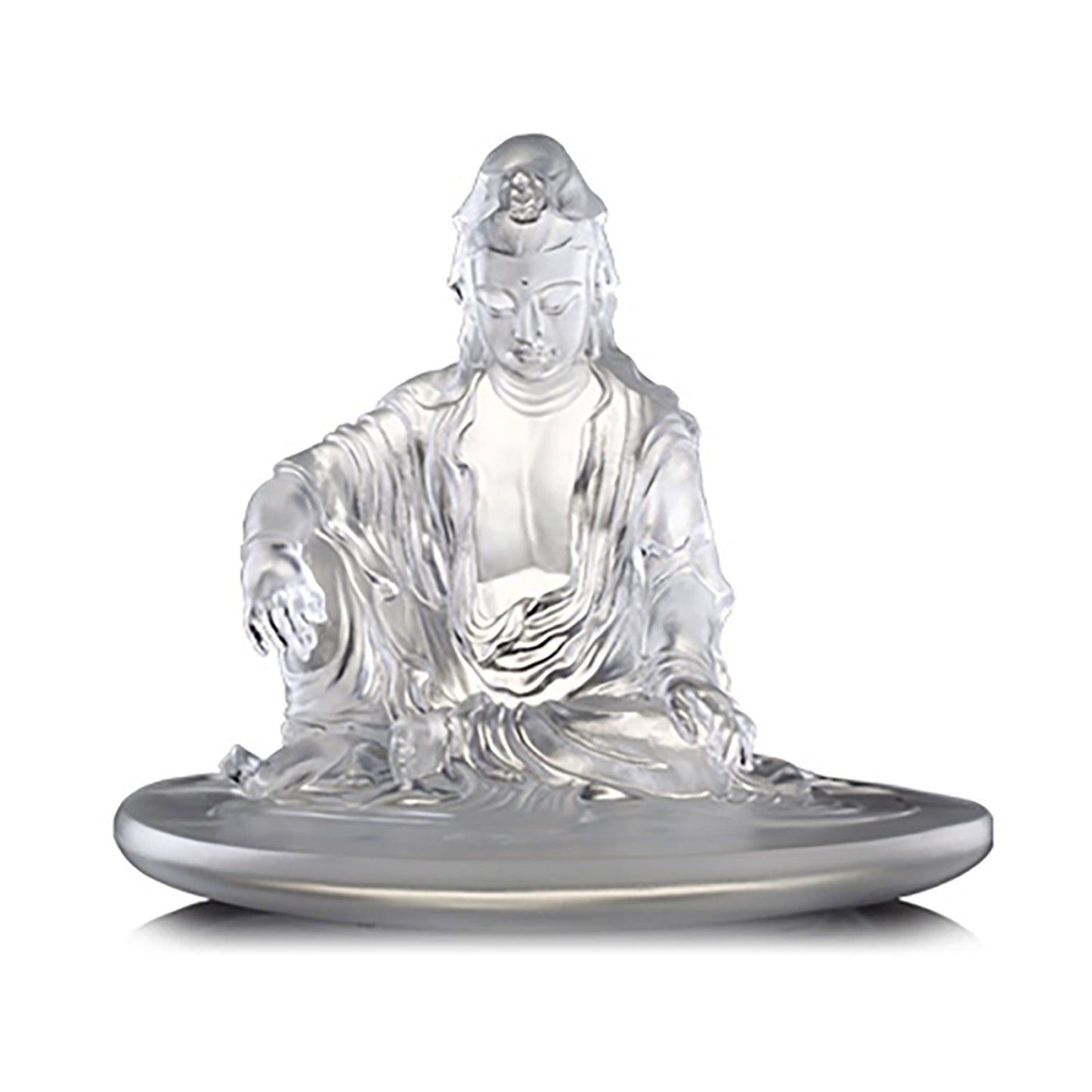 Crystal Buddha, Guanyin, Encompassed by Water and Moon - LIULI Crystal Art
