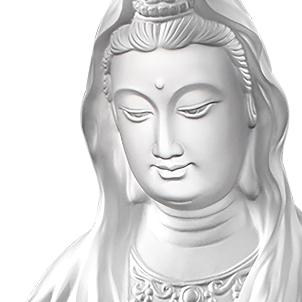 Crystal Buddha, Guanyin, Light Exists Because of Love-Rain of Truth, a Compassionate Heart - LIULI Crystal Art
