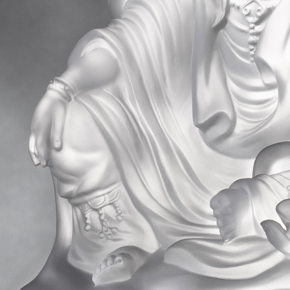 Crystal Buddha, Guanyin, Light Exists Because of Love-State of Enlightenment - LIULI Crystal Art