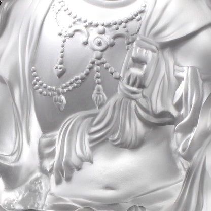 Crystal Buddha, Guanyin, Light Exists Because of Love-Tranquil, at Peace - LIULI Crystal Art