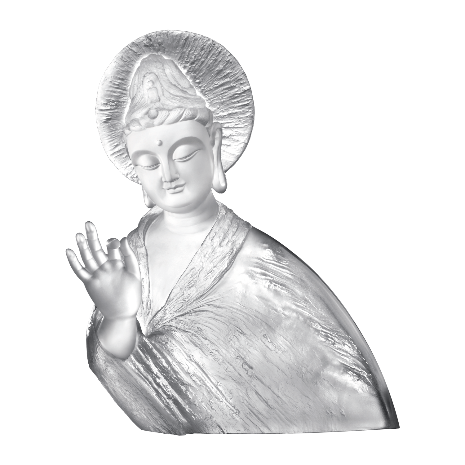 Crystal Buddha, Guanyin, Only Love, Only Concern-Resolution in Practice - LIULI Crystal Art