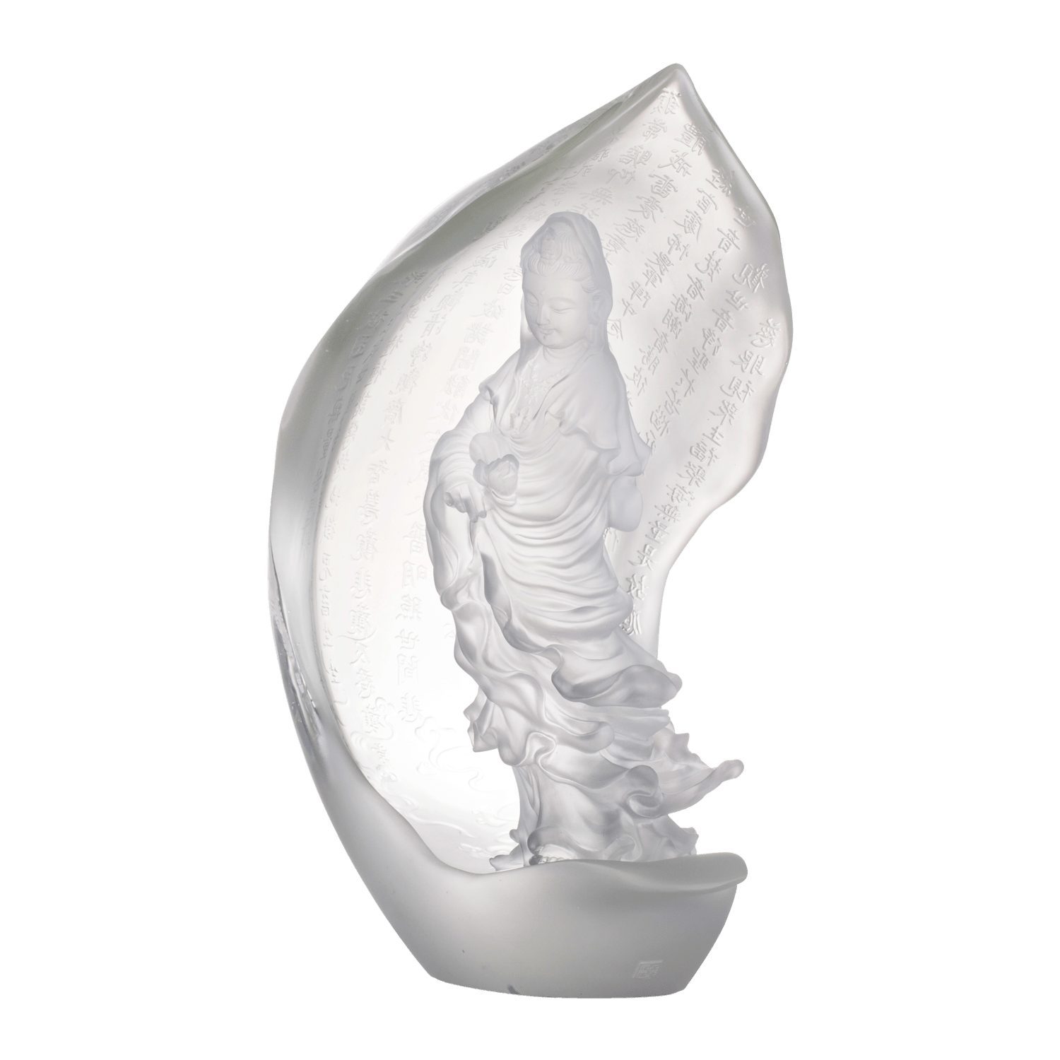 Crystal Buddha, Guanyin, The Lotus - LIULI Crystal Art