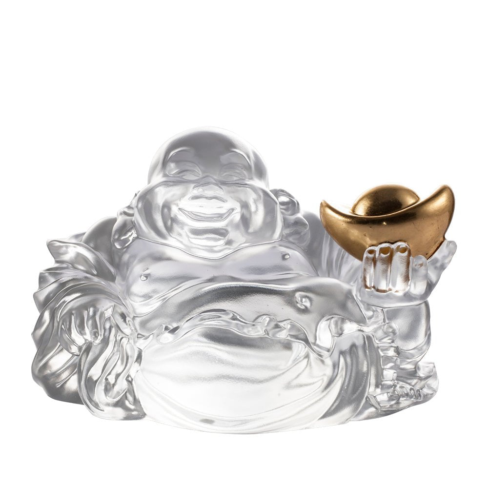 Crystal Buddha, Happy Belly Buddha, Come Joy and Fortune - LIULI Crystal Art