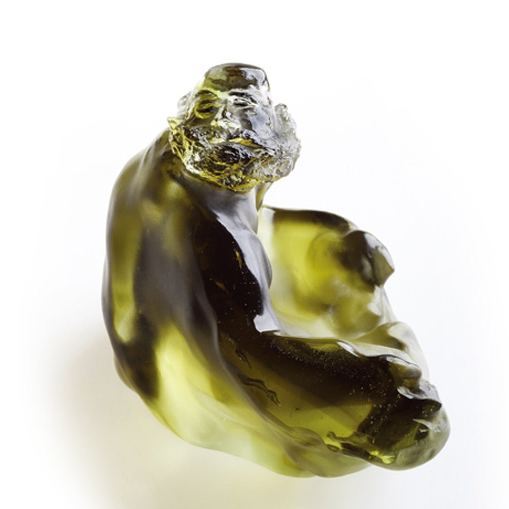 Crystal Buddha, Life is Simple, An Easy Heart-A Wide Embrace - LIULI Crystal Art