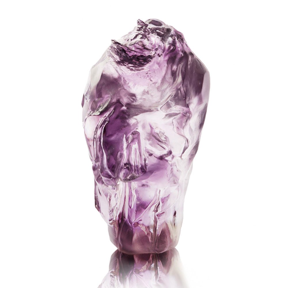 Crystal Buddha, Life is Simple, An Easy Heart-An Unsolicited Wind - LIULI Crystal Art