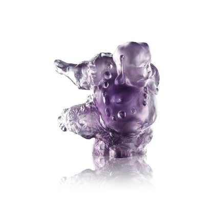 Crystal Buddha, Matreiya, Belly Buddha, Happy Buddha, Great Joy-Effortlessness - LIULI Crystal Art