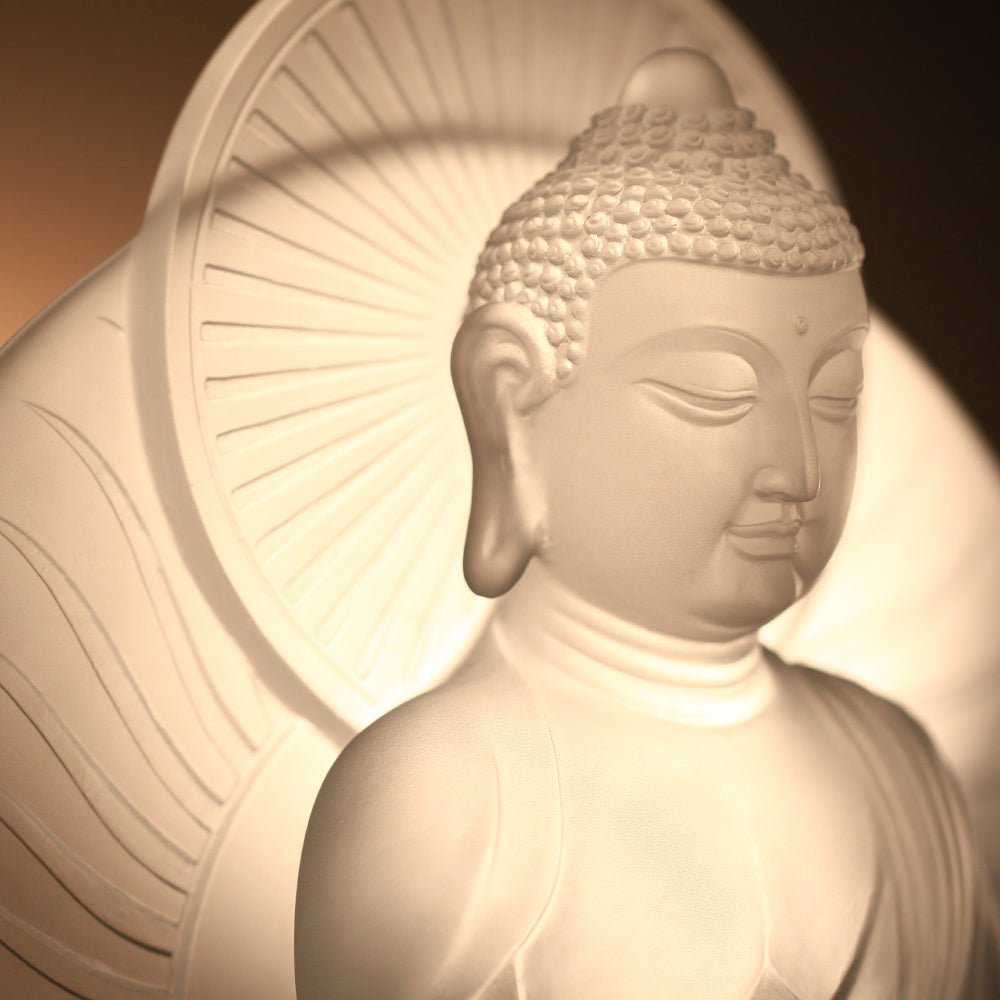 Crystal Buddha, Medicine Buddha, Wishes for Sentient Beings - LIULI Crystal Art